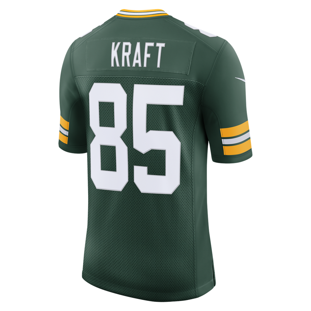 Men's Green Bay Packers Tucker Kraft Green Stitched Jersey