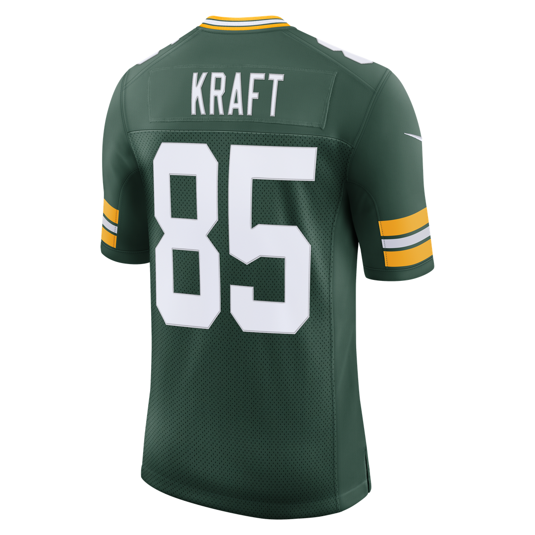 Men's Green Bay Packers Tucker Kraft Green Stitched Jersey