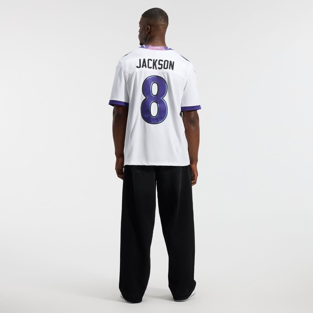 Men's Baltimore Ravens Lamar Jackson Black Alternate Alternate Vapor F.U.S.E. Stitched
