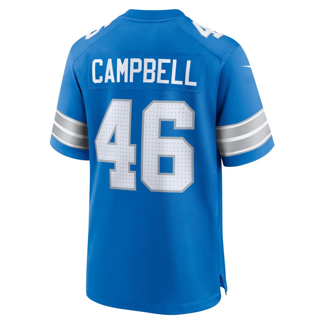 Men's Detroit Lions Jack Campbell Blue