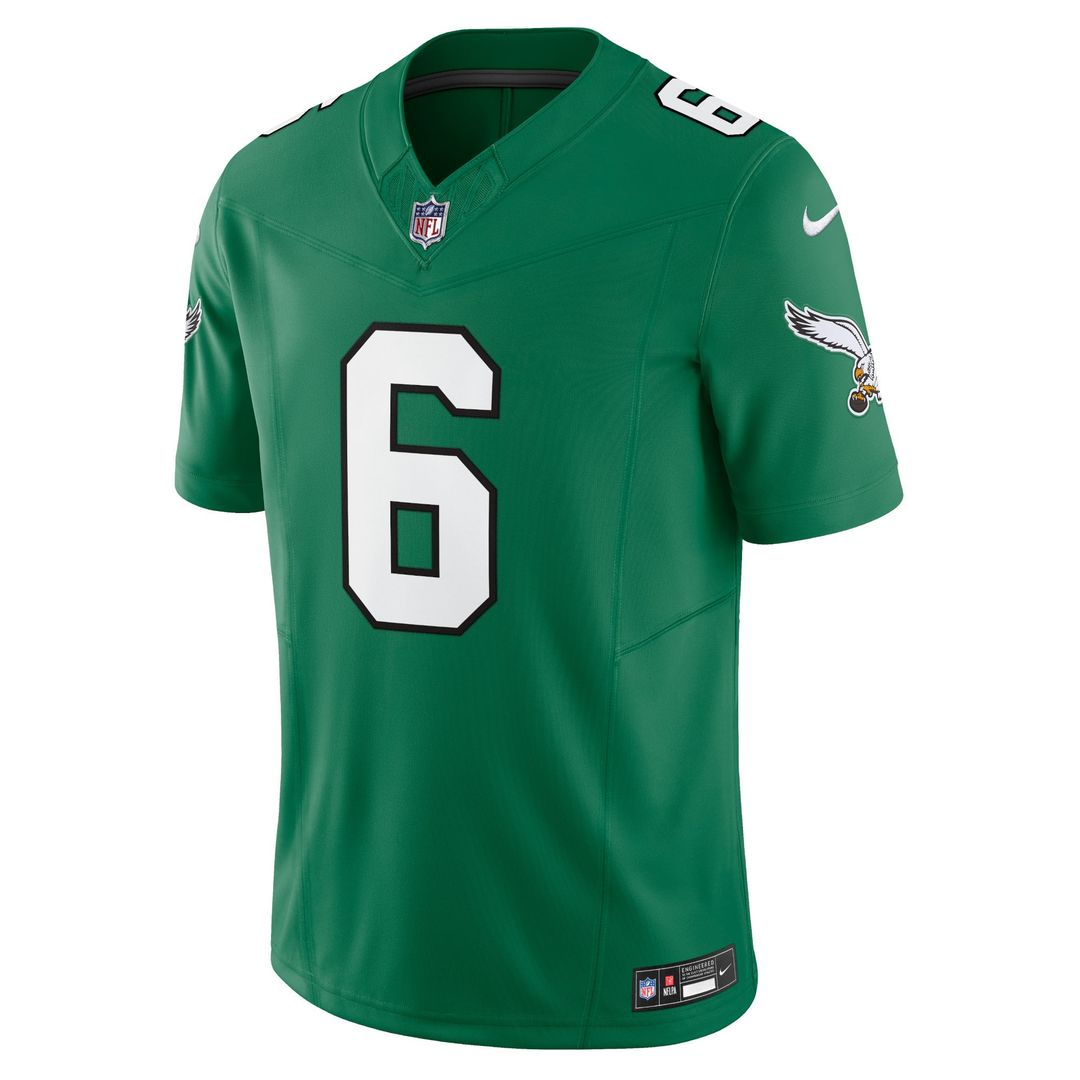 Men's Philadelphia Eagles DeVonta Smith Kelly Green Vapor F.U.S.E.