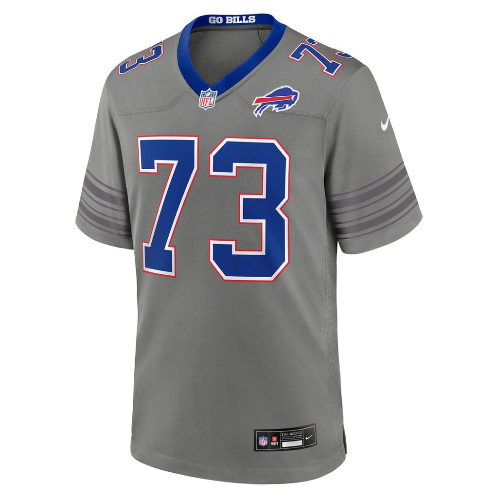 Men's Buffalo Bills Dion Dawkins Gray Nickel City
