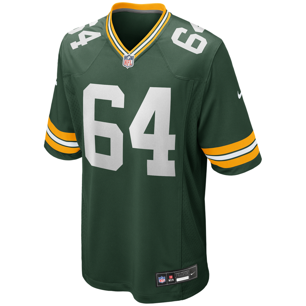 Men's Green Bay Packers Jerry Kramer Green Game Retired Player Jersey