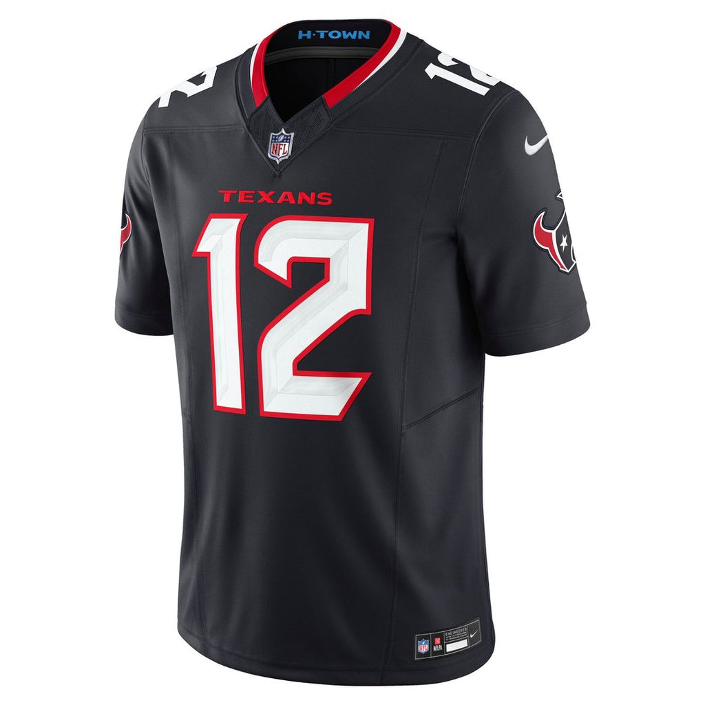 Men's Houston Texans Nico Collins Navy Team Vapor F.U.S.E.