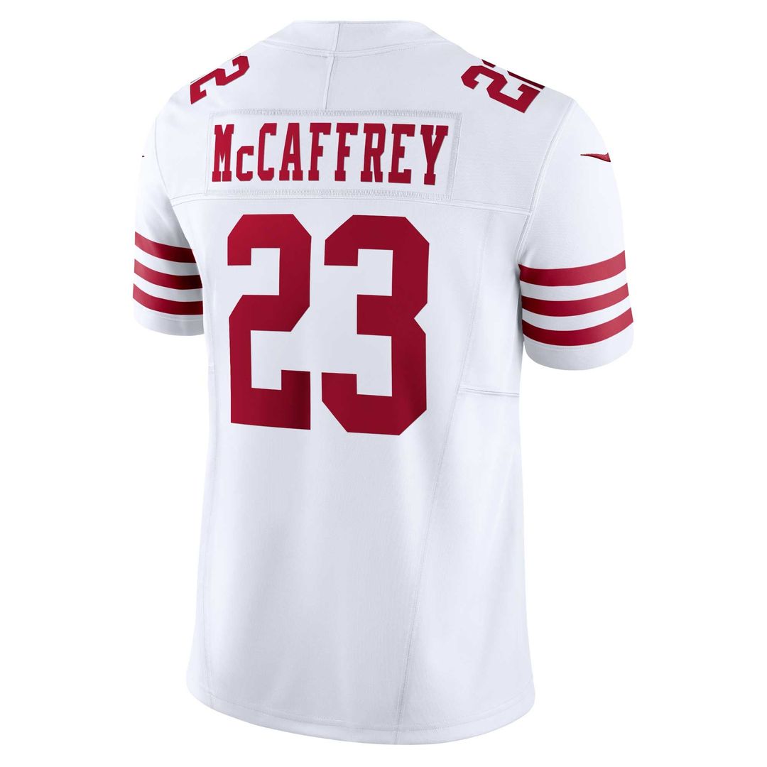 Men's San Francisco 49ers Christian McCaffrey White Vapor F.U.S.E.