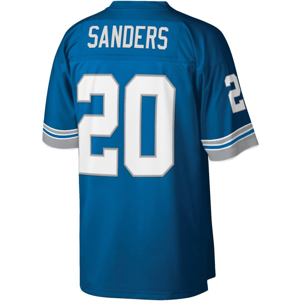 Men's Detroit Lions Barry Sanders Blue Legacy Replica Jersey