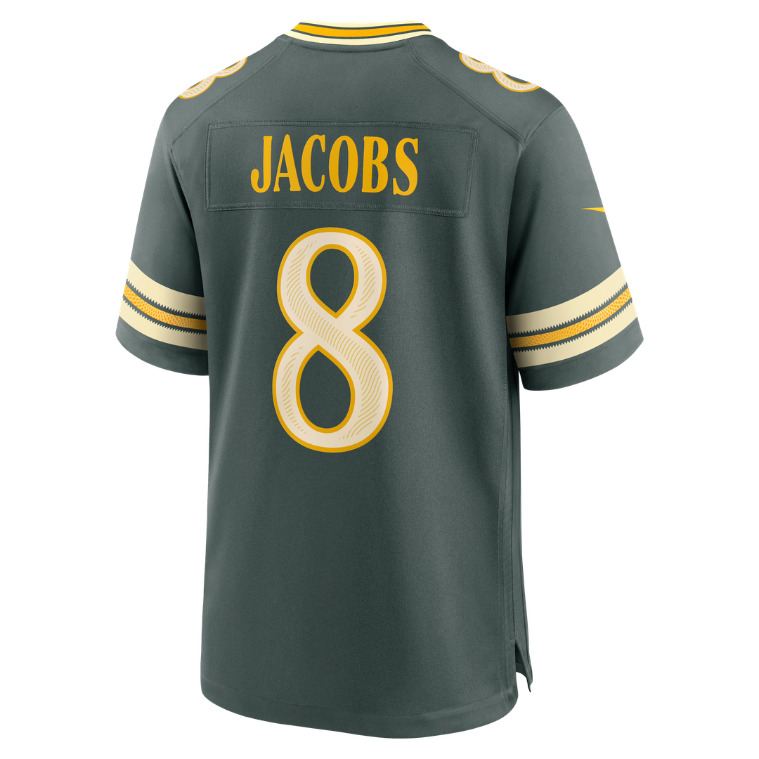 Men's Green Bay Packers Josh Jacobs Green 2026 Rivalries Collection Jersey