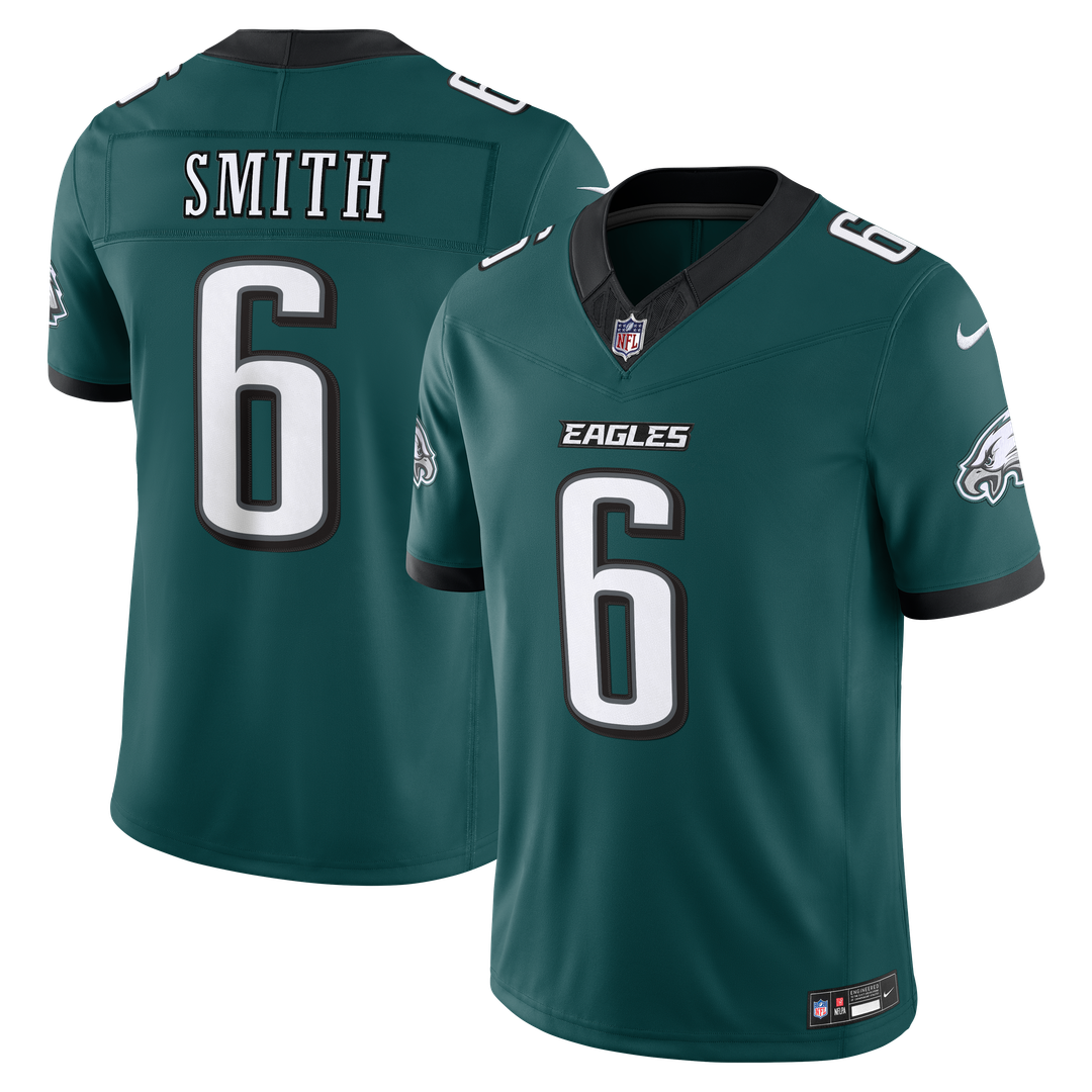 Men's Philadelphia Eagles DeVonta Smith Kelly Green Alternate Vapor F.U.S.E. Stitched