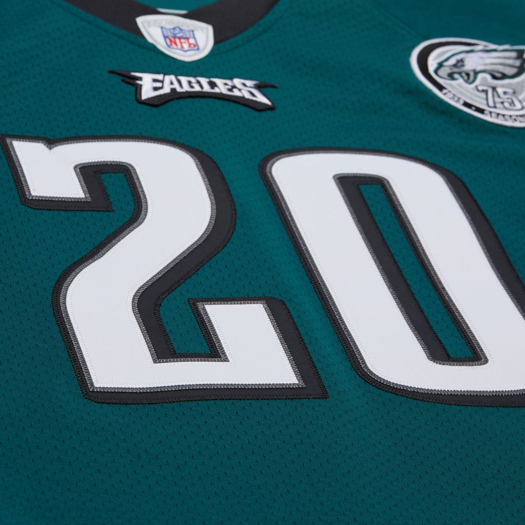 Men's Philadelphia Eagles 1996 Brian Dawkins White Authentic Throwback Retired Player Jersey