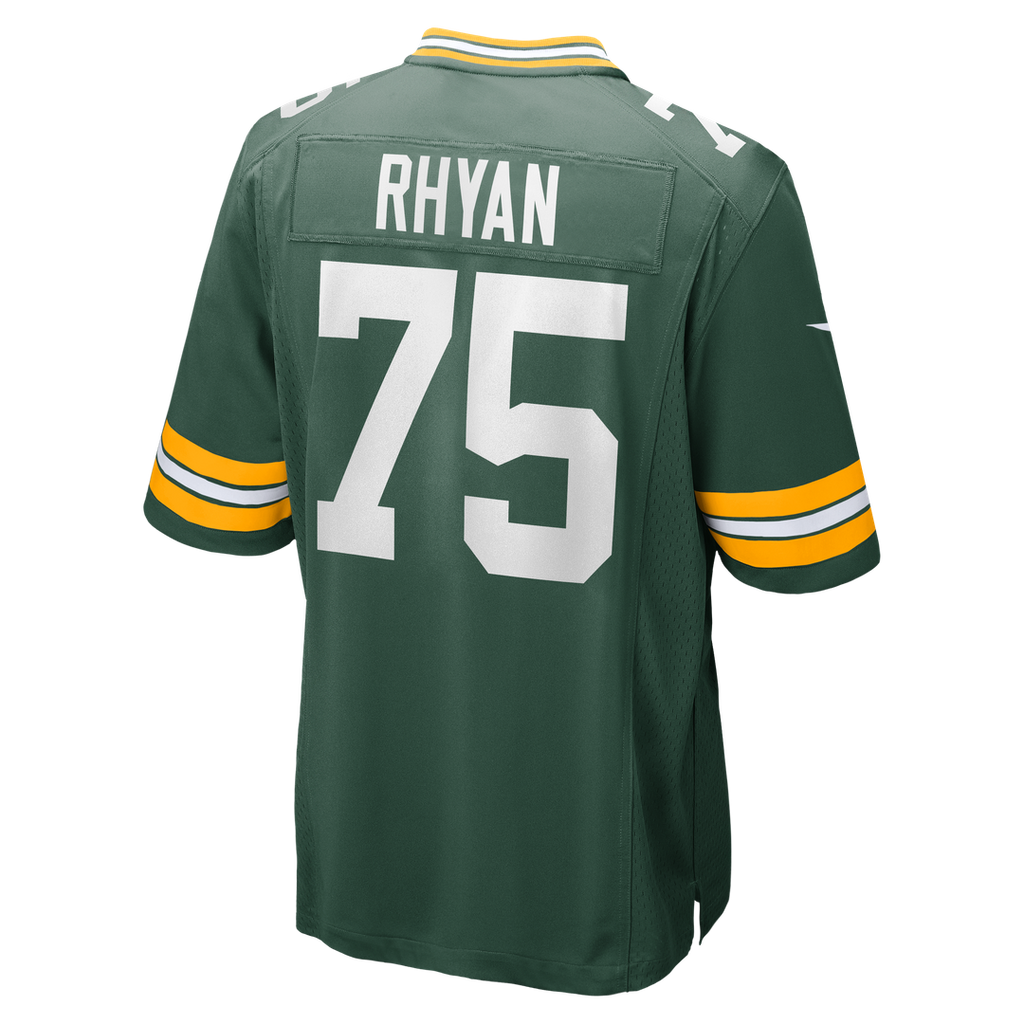 Men's Green Bay Packers Sean Rhyan Green Game Player Jersey