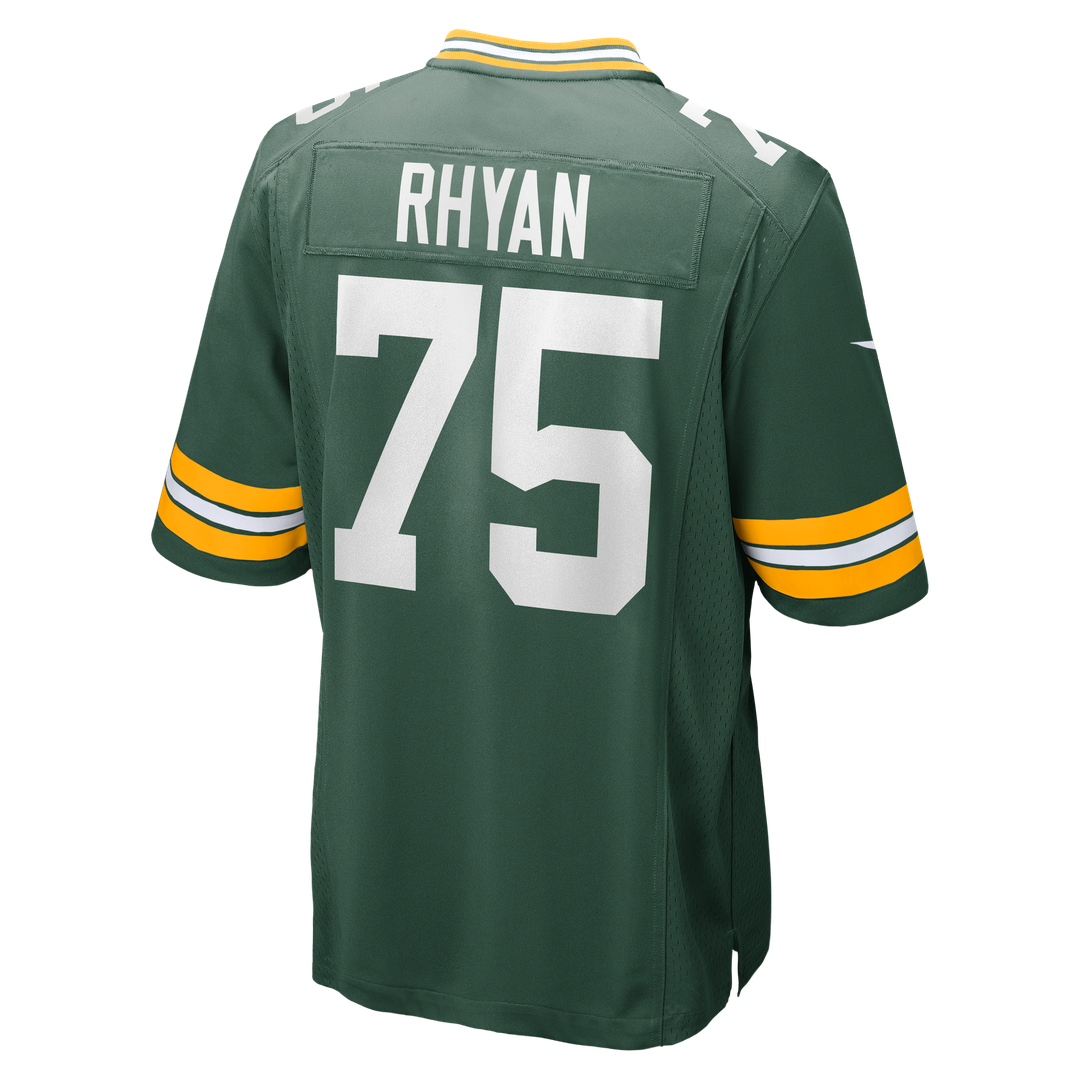 Men's Green Bay Packers Sean Rhyan Green Game Player Jersey