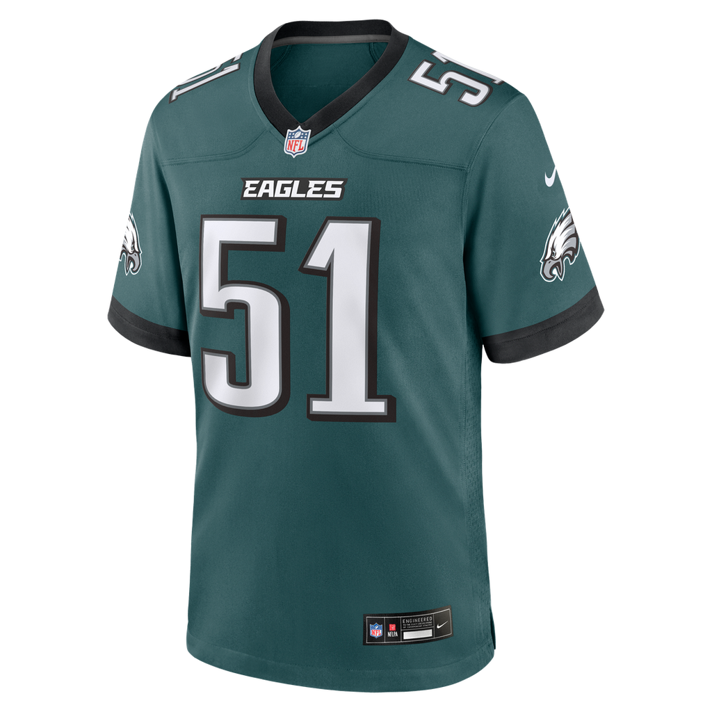 Men's Philadelphia Eagles Cam Jurgens Midnight Green Team