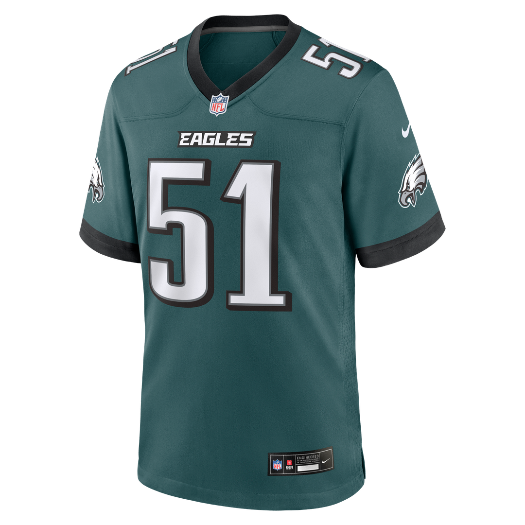 Men's Philadelphia Eagles Cam Jurgens Midnight Green Team