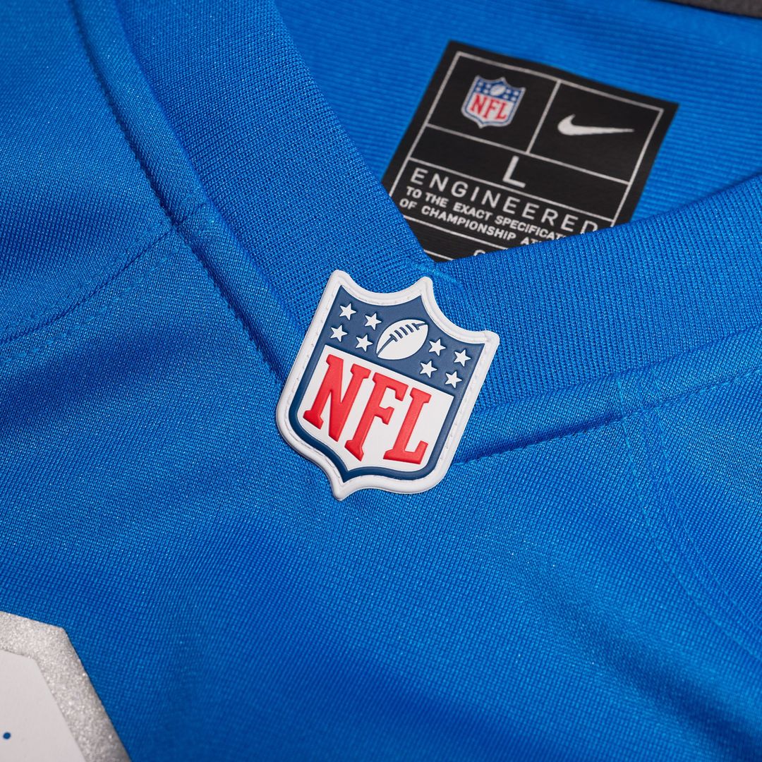 Men's Detroit Lions Jake Bates Blue Team