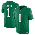 Men's Philadelphia Eagles Jalen Hurts Kelly Green Alternate Vapor F.U.S.E. Stitched