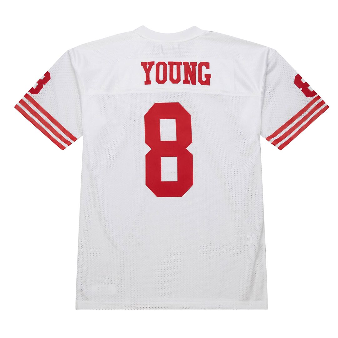 Men's San Francisco 49ers 1994 Steve Young White Authentic Throwback Retired Player Jersey