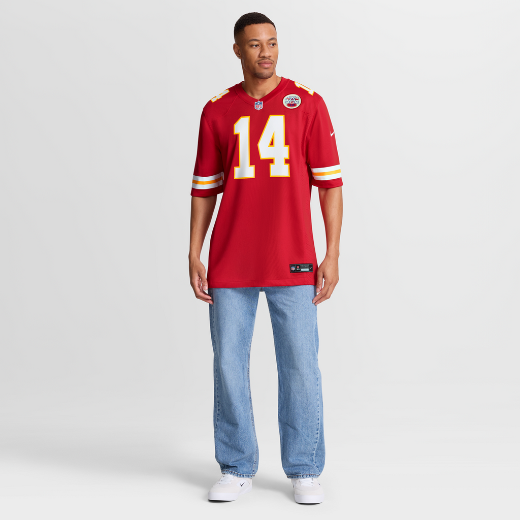 Men's Kansas City Chiefs Garrett Nussmeier Red