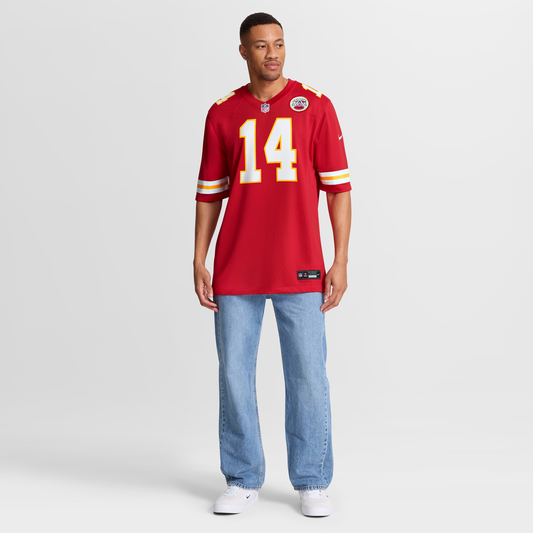 Men's Kansas City Chiefs Garrett Nussmeier Red