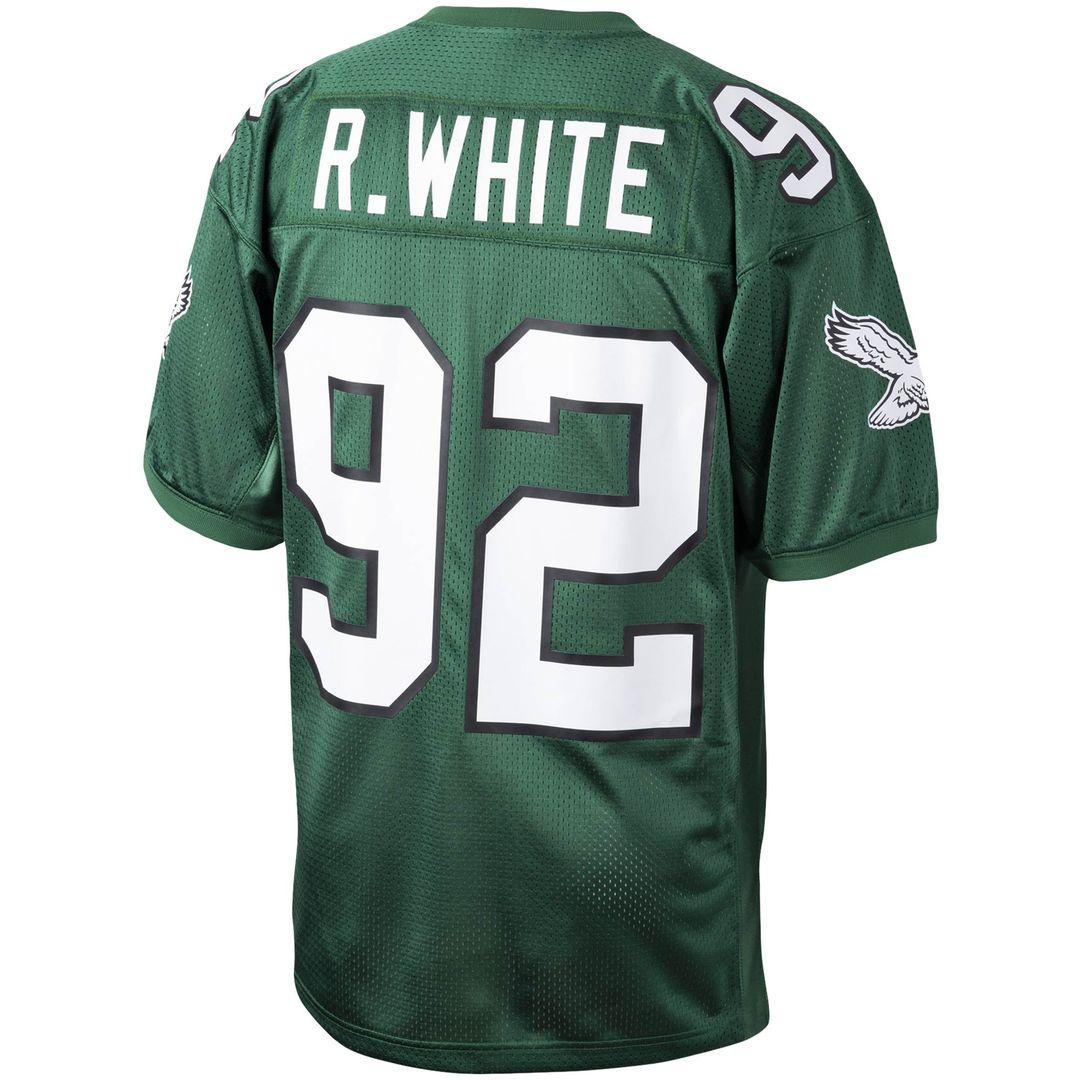 Men's Philadelphia Eagles Reggie White Green Authentic Throwback Retired Player Jersey