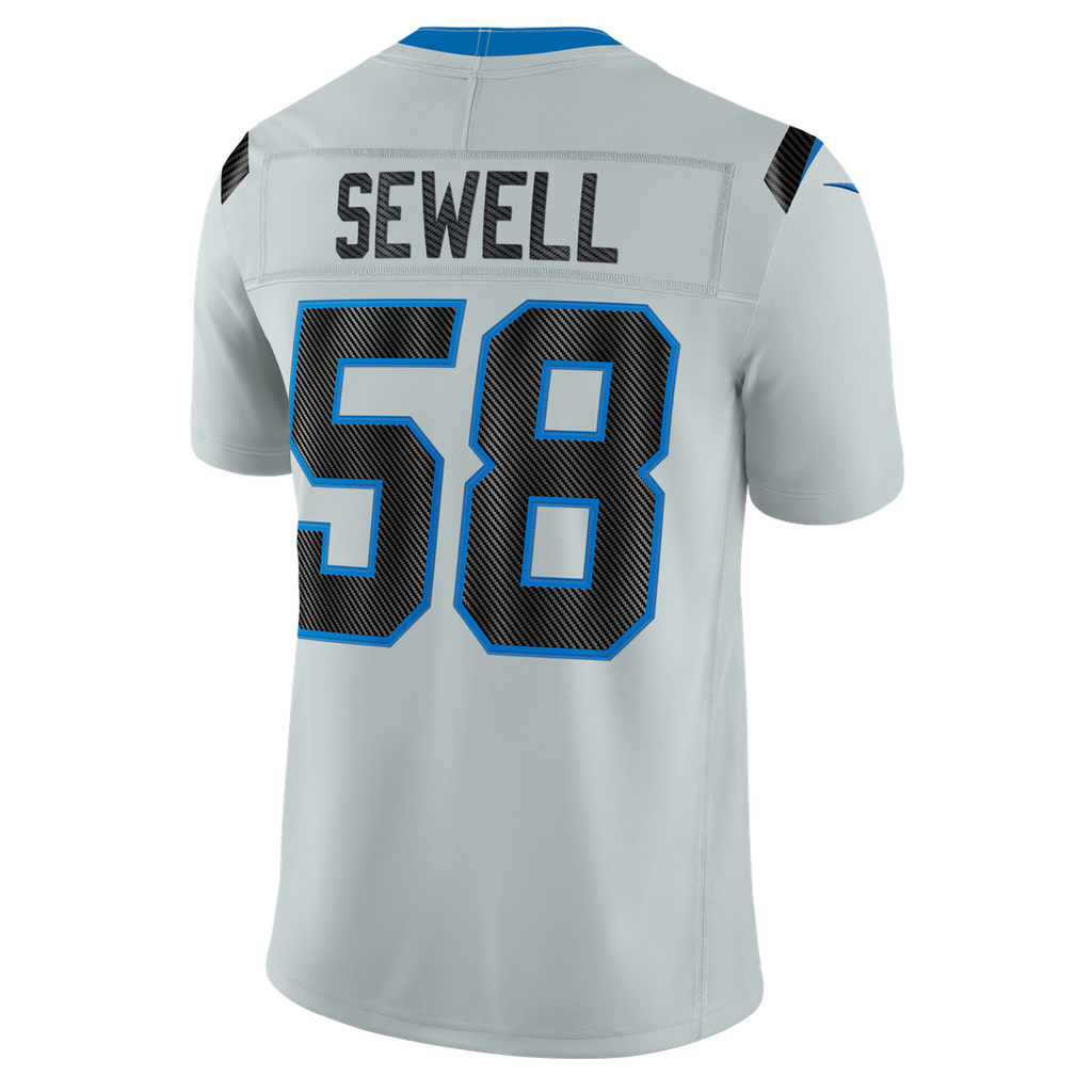 Men's Detroit Lions Penei Sewell Silver 2026 Rivalries Collection Stitched