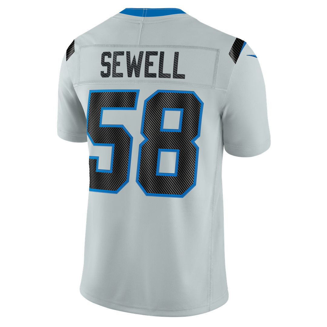 Men's Detroit Lions Penei Sewell Silver 2026 Rivalries Collection Stitched