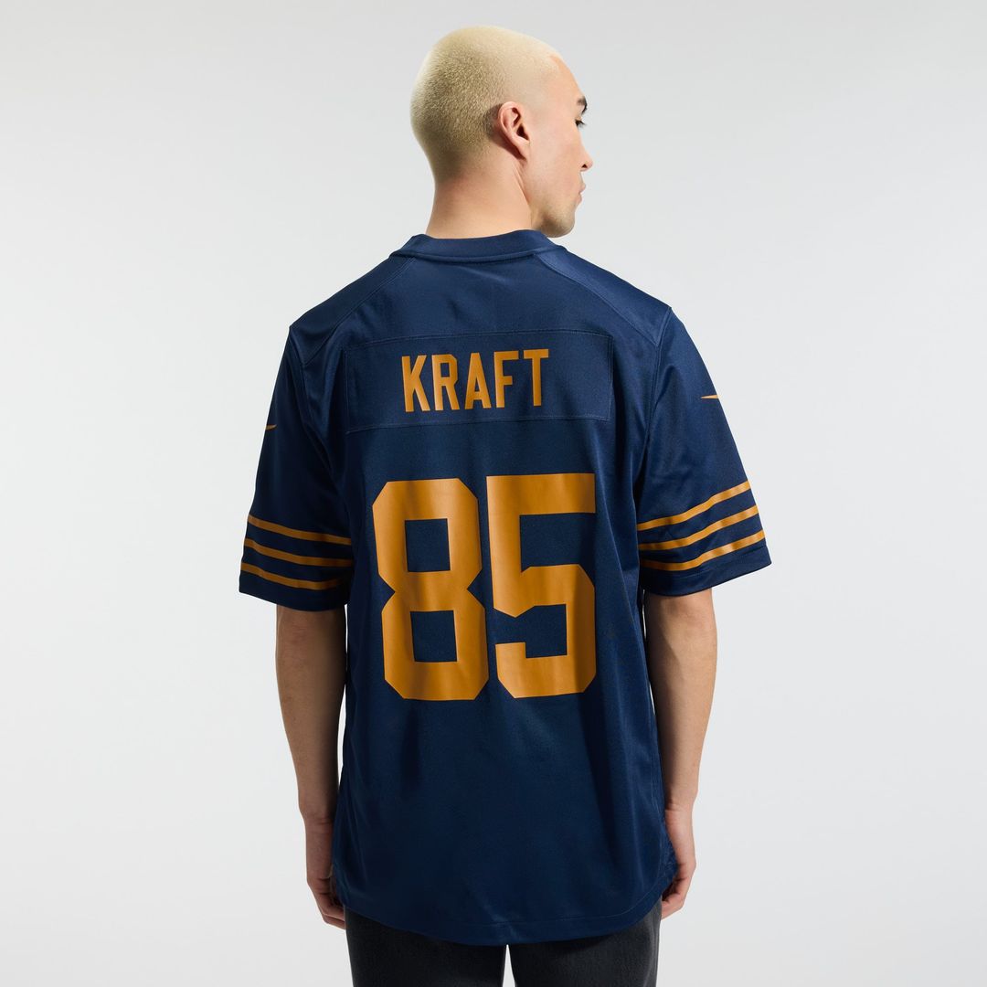 Men's Green Bay Packers Tucker Kraft Navy Alternate Jersey