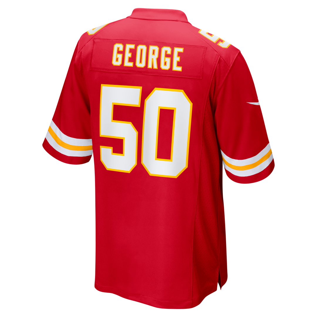 Men's Kansas City Chiefs Brandon George Red Team