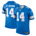 Men's Detroit Lions Amon-Ra St. Brown Blue Legend Player Performance Top