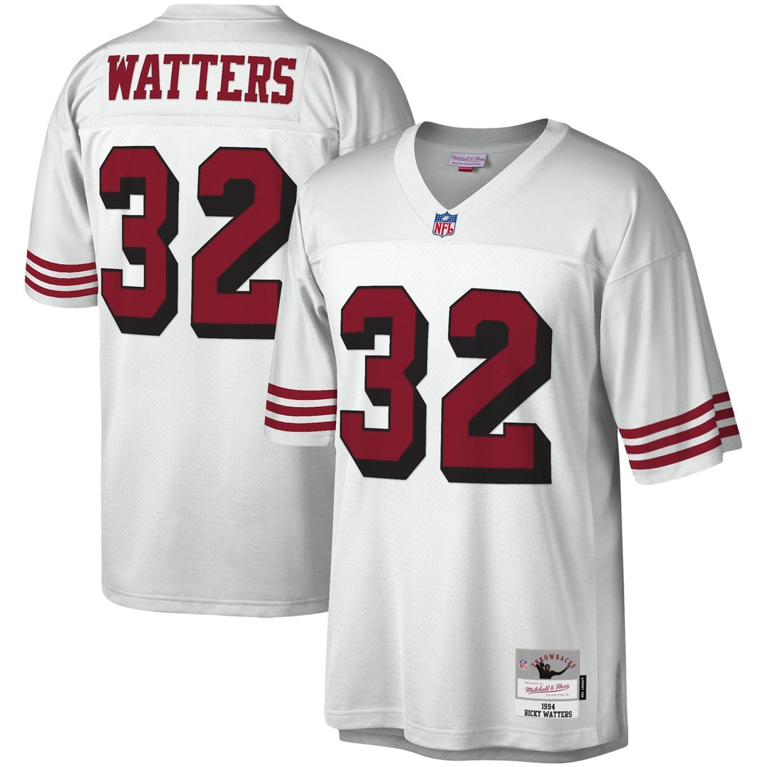 Men's San Francisco 49ers Ricky Watters White Legacy Replica Jersey