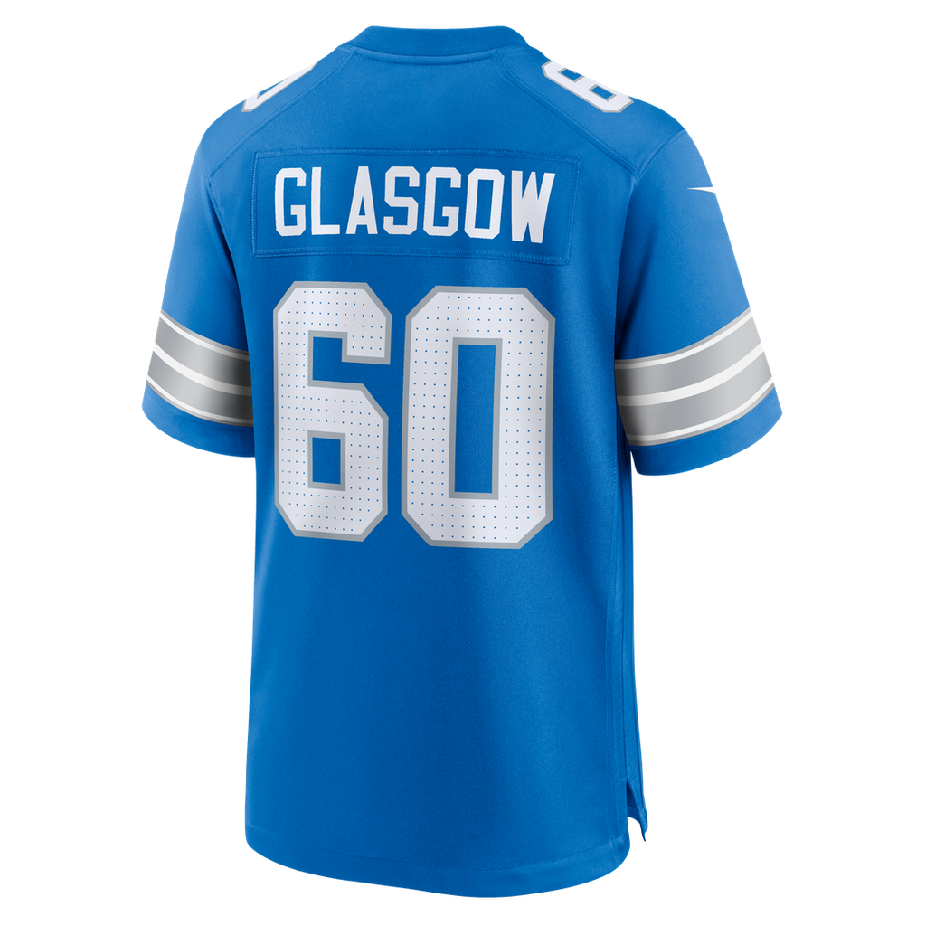 Men's Detroit Lions Graham Glasgow Blue Team
