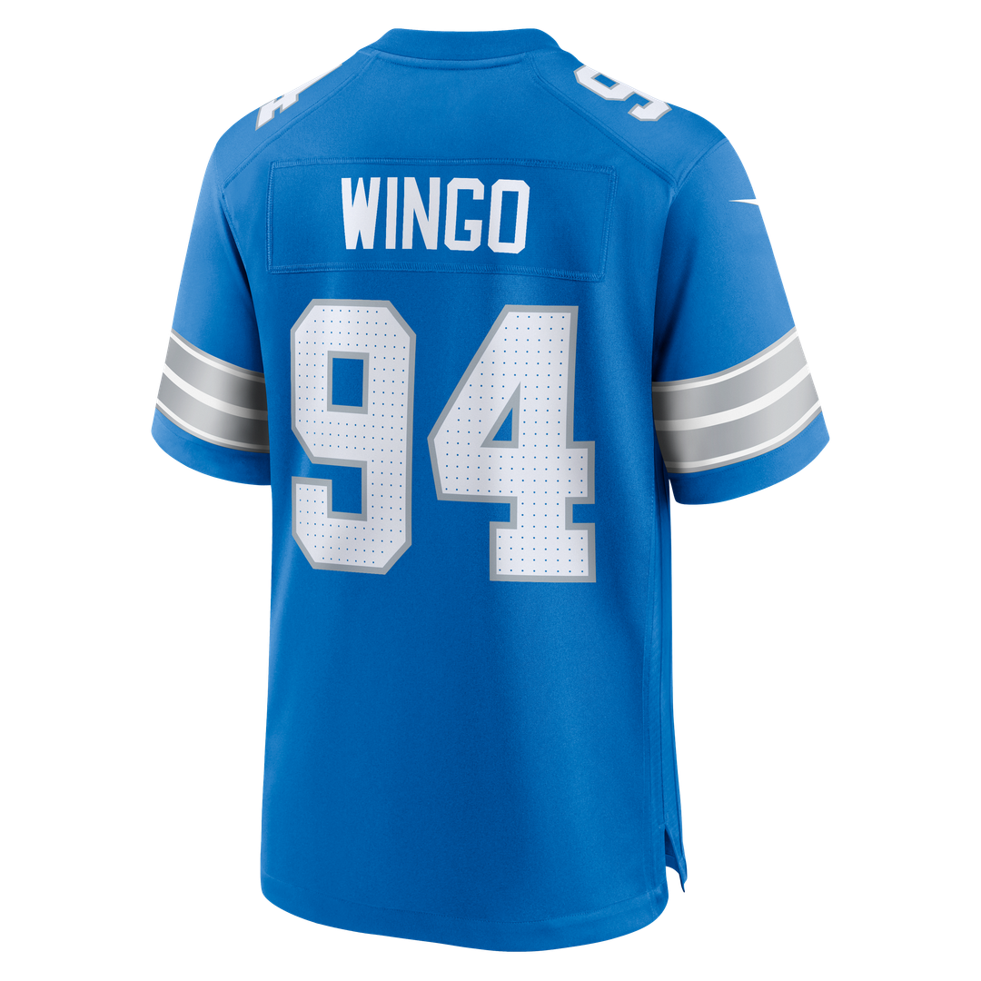 Men's Detroit Lions Mekhi Wingo Blue Team