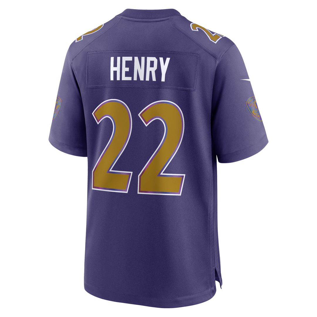 Men's Baltimore Ravens Derrick Henry Black Alternate