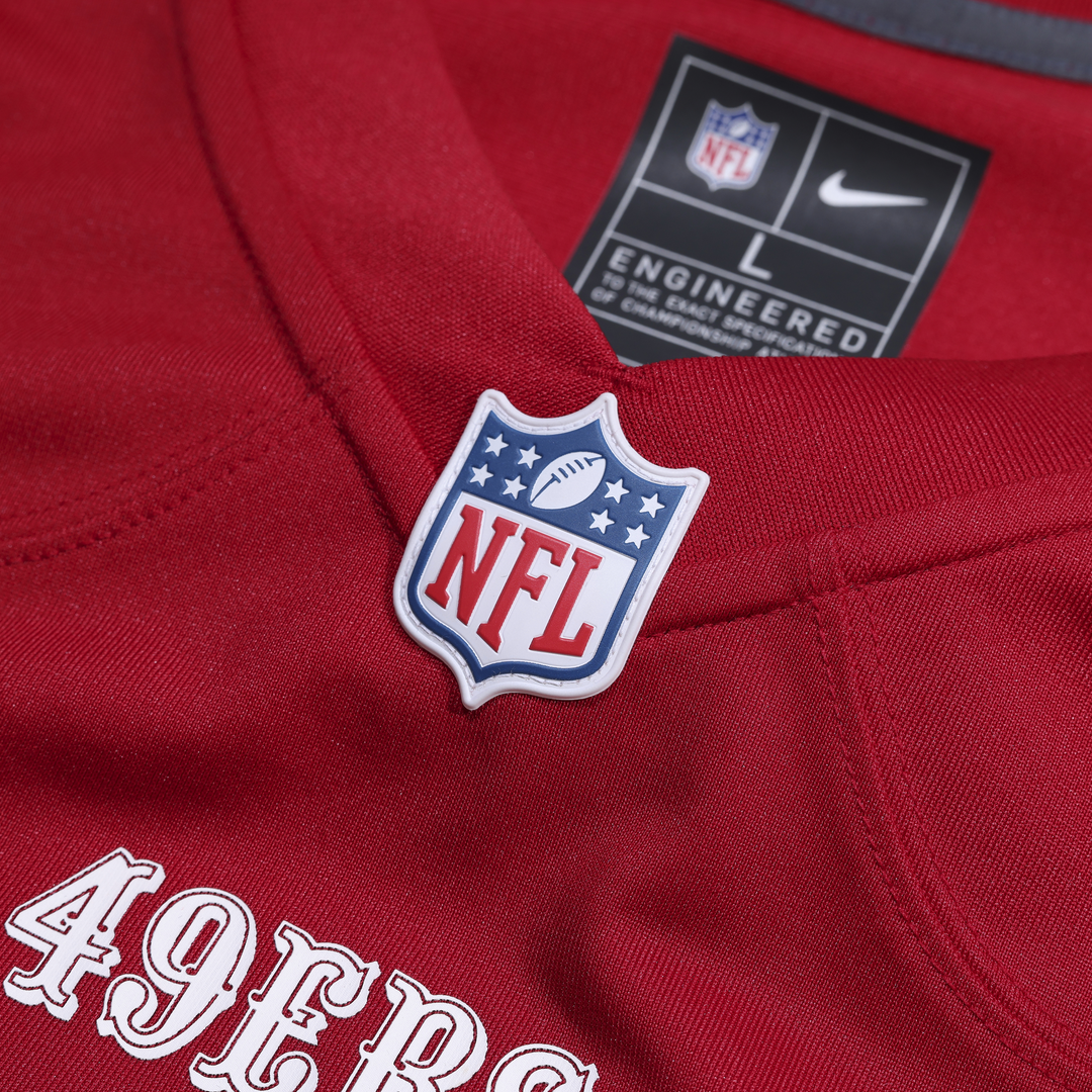 Men's San Francisco 49ers Mac Jones Scarlet Team