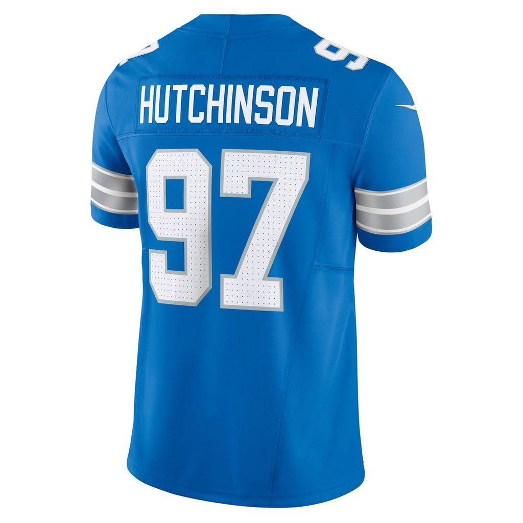 Men's Detroit Lions Aidan Hutchinson Blue Team Vapor F.U.S.E.