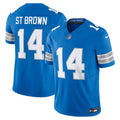 Men's Detroit Lions Amon-Ra St. Brown Blue Vapor F.U.S.E.