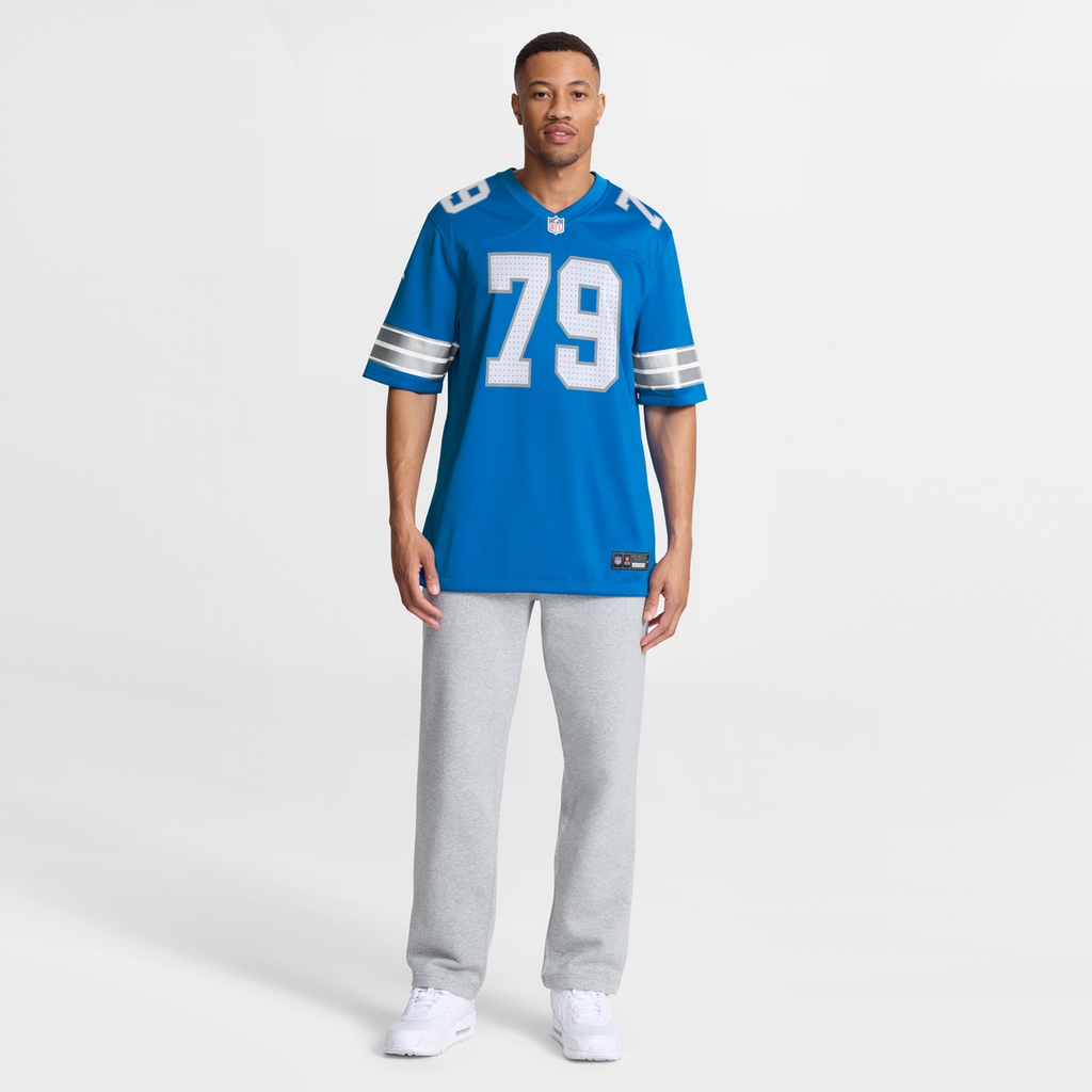 Men's Detroit Lions Larry Borom Blue Team