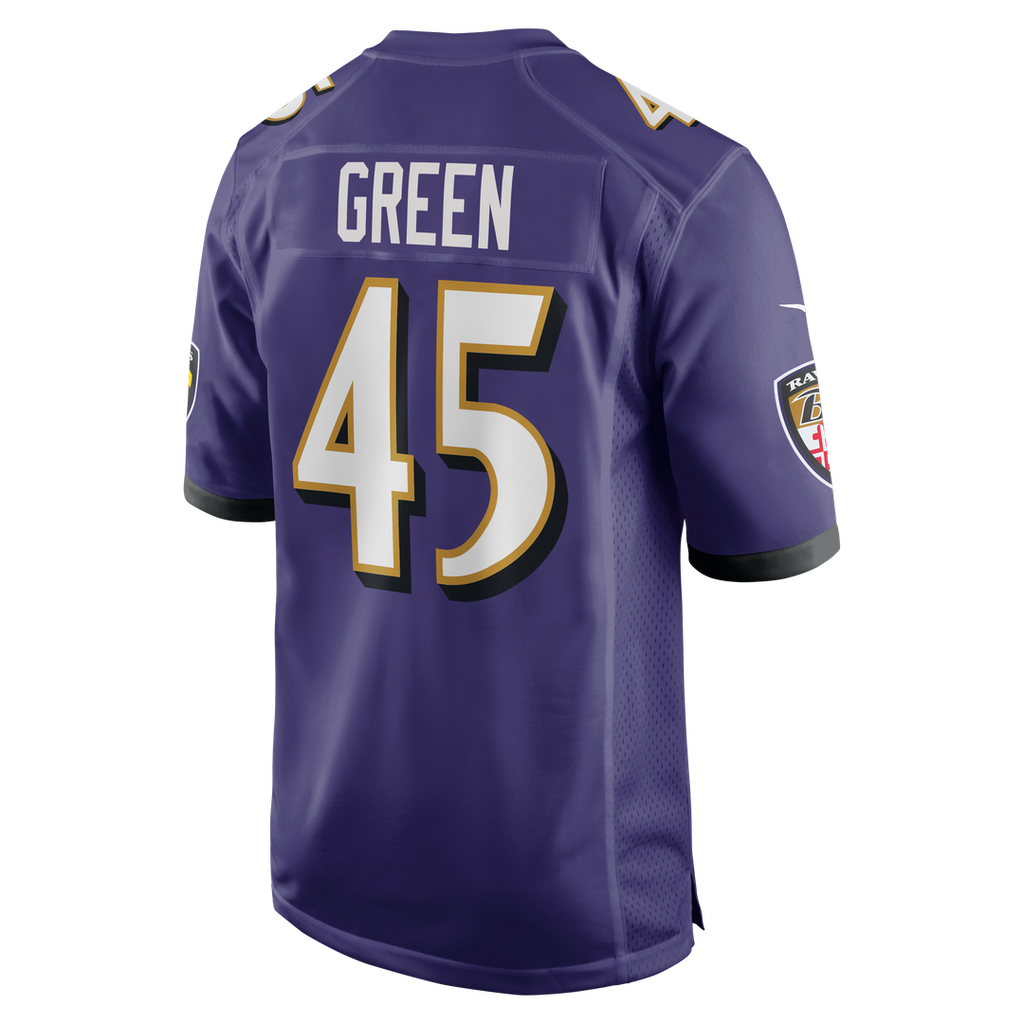 Men's Baltimore Ravens Mike Green Purple Team