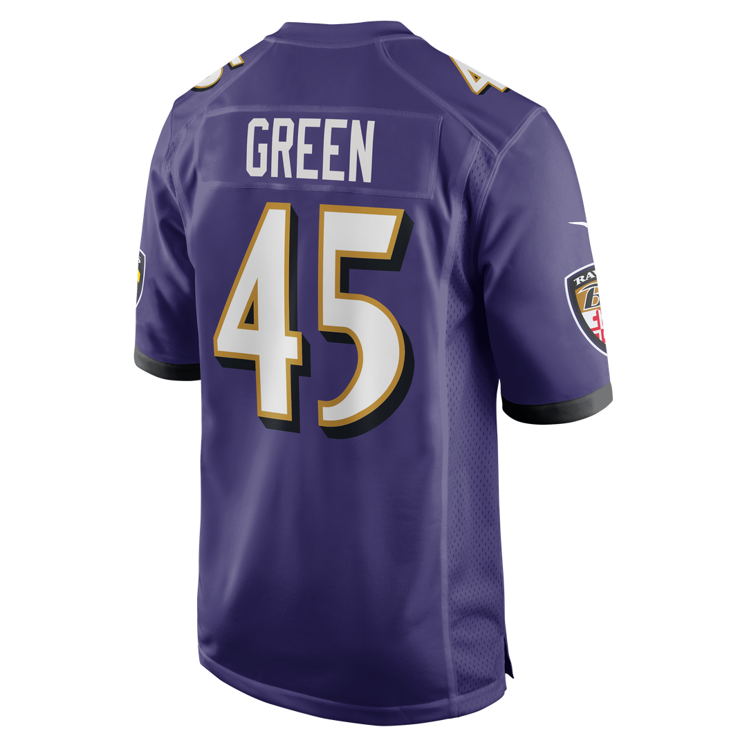 Men's Baltimore Ravens Mike Green Purple Team