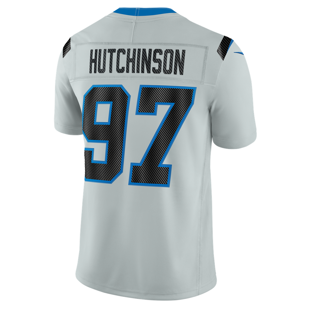 Men's Detroit Lions Aidan Hutchinson Silver 2026 Rivalries Collection Stitched