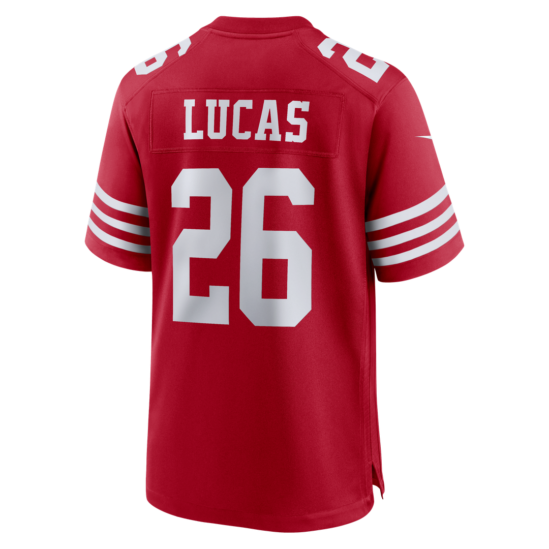 Men's San Francisco 49ers Chase Lucas Scarlet Team