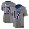 Men's Buffalo Bills Josh Allen Gray Nickel City Vapor F.U.S.E. Stitched
