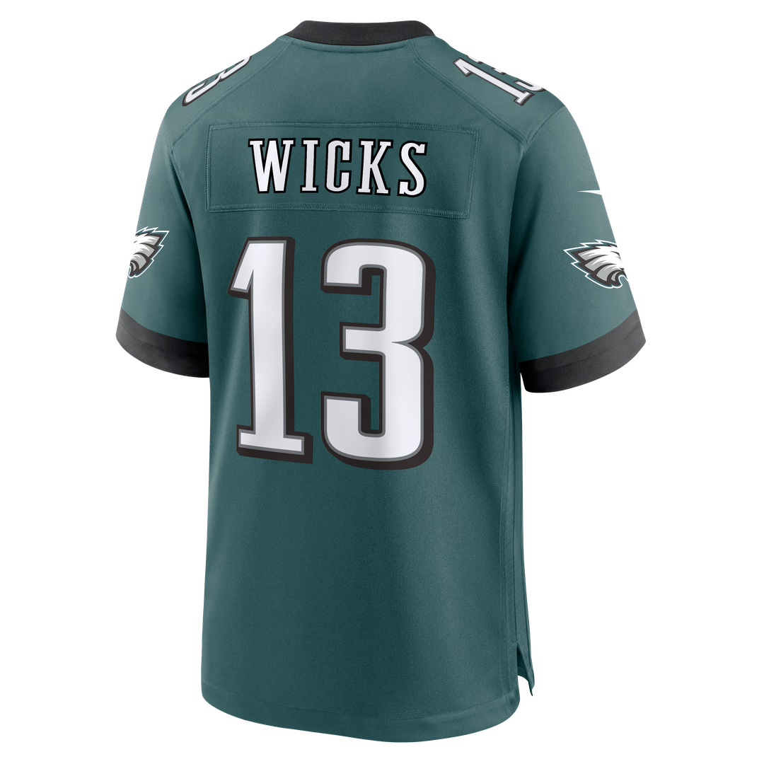 Men's Philadelphia Eagles Dontayvion Wicks Midnight Green Team