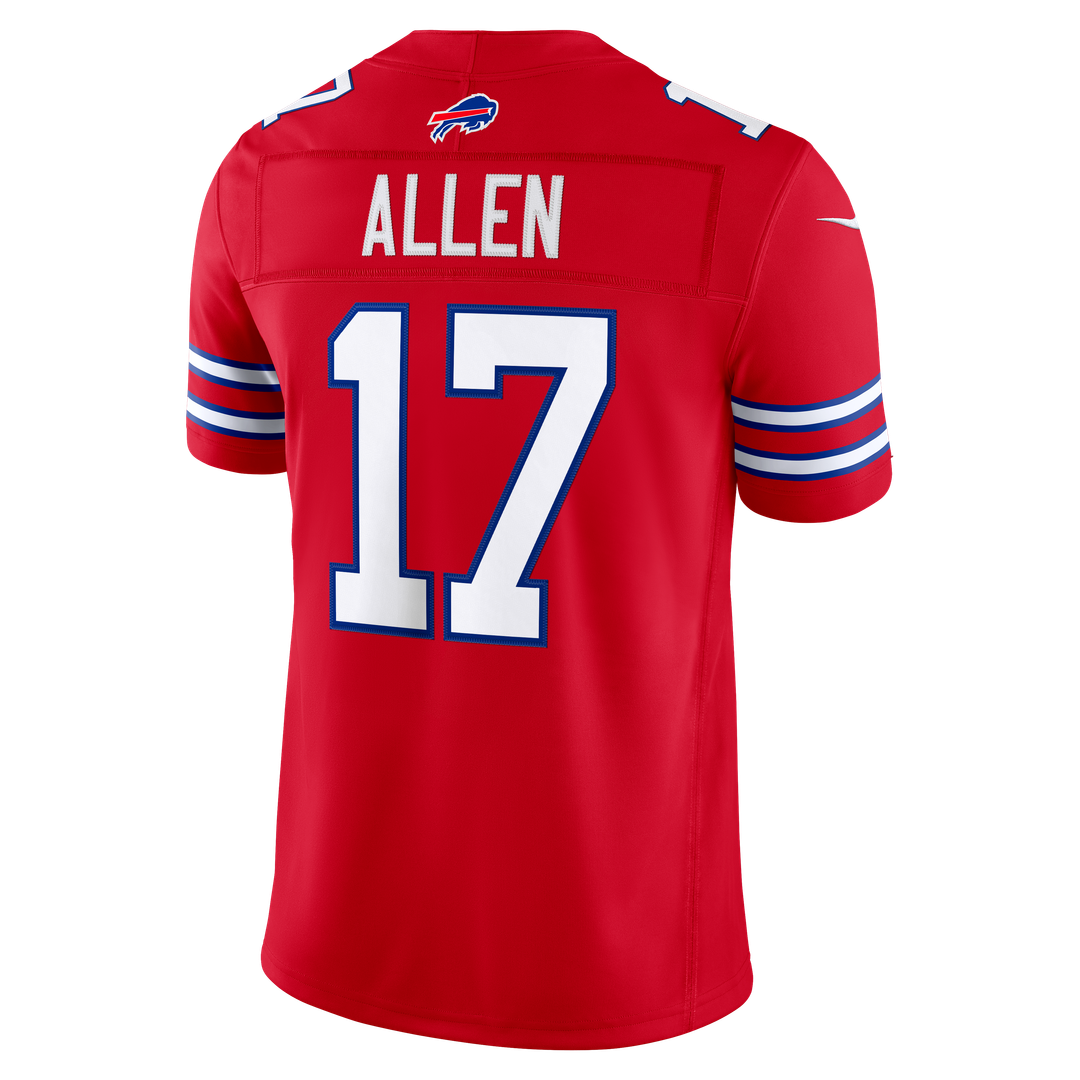Men's Buffalo Bills Josh Allen Red Alternate Vapor F.U.S.E. Stitched