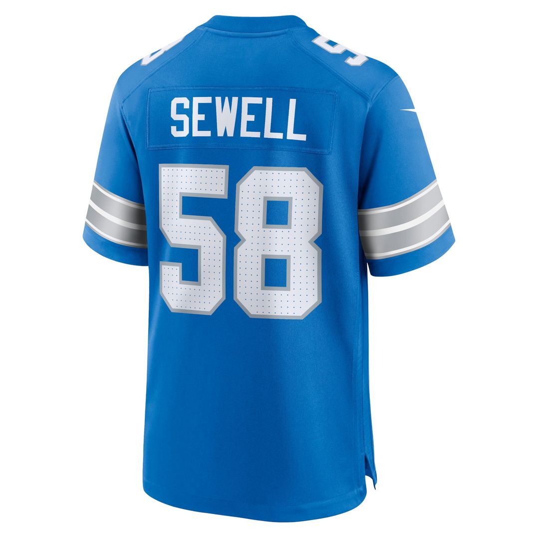 Men's Detroit Lions Penei Sewell Blue