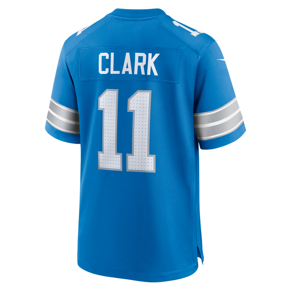 Men's Detroit Lions Damone Clark Blue Team