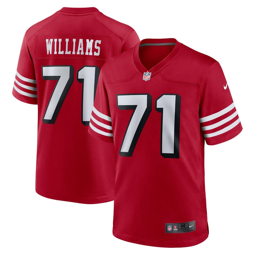 Men's San Francisco 49ers Trent Williams Scarlet Alternate