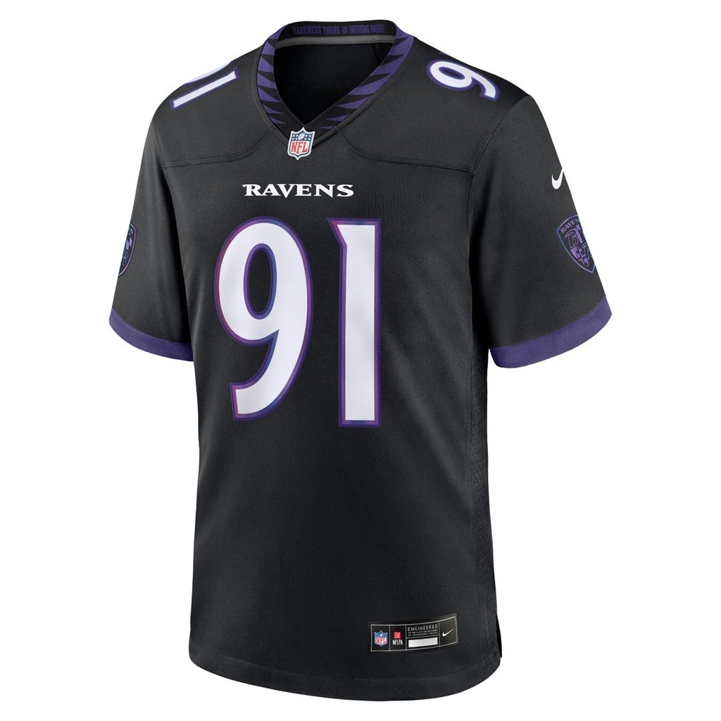 Men's Baltimore Ravens Trey Hendrickson Black Alternate