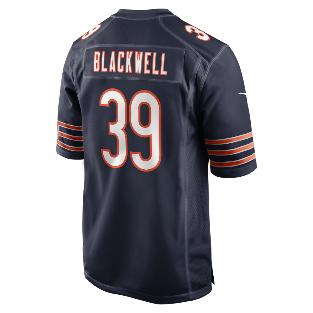 Men's Chicago Bears Josh Blackwell Navy Game Player Jersey