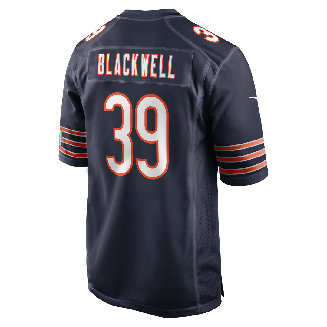 Men's Chicago Bears Josh Blackwell Navy Game Player Jersey