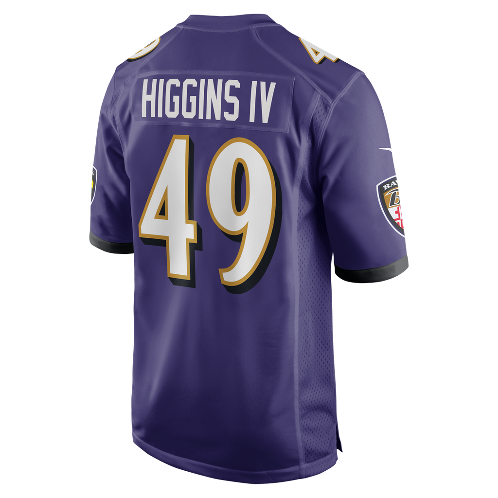Men's Baltimore Ravens Jay Higgins IV Purple Team